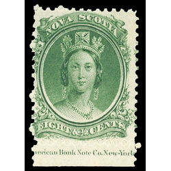 nova scotia stamp 11a queen victoria 8 1860 M FNH 002