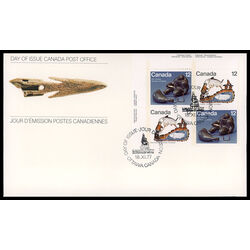 canada stamp 749a inuit hunting 1977 FDC UL
