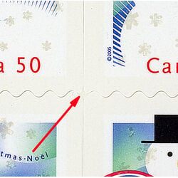 canada stamp bk booklets bk313a snowman 2005