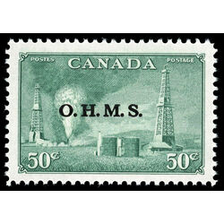 canada stamp o official o11 oil wells 50 1950 M XFNH 017
