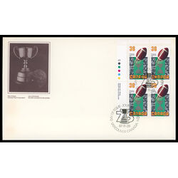 canada stamp 1154 football and grey cup 36 1987 FDC UL