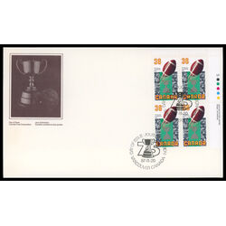 canada stamp 1154 football and grey cup 36 1987 FDC UR