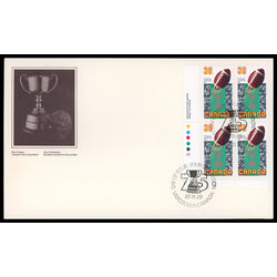canada stamp 1154 football and grey cup 36 1987 FDC LL