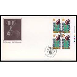 canada stamp 1154 football and grey cup 36 1987 FDC LR