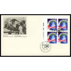 canada stamp 1145 jet over glove 36 1987 FDC UL