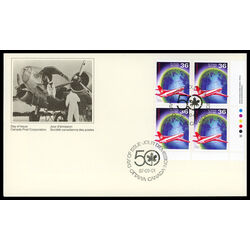 canada stamp 1145 jet over glove 36 1987 FDC LR