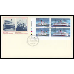 canada stamp 1140a canadian steamships 1987 FDC LL