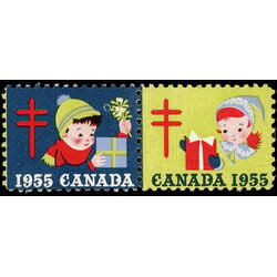 canada stamp christmas seals cs54 christmas seals 1955 M VFNH