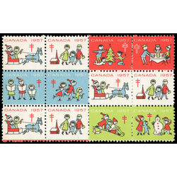 canada stamp christmas seals cs56 christmas seals 1957 M VFNH