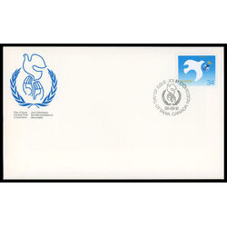 canada stamp 1110 symbolic dove protecting the earth 34 1986 FDC