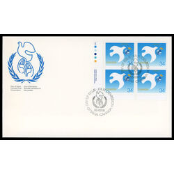 canada stamp 1110 symbolic dove protecting the earth 34 1986 FDC LL