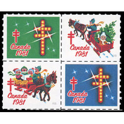 canada stamp christmas seals cs80 christmas seals 1981 M VFNH