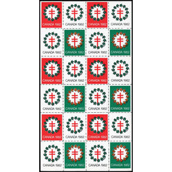 canada stamp christmas seals cs81 christmas seals 1982 M PANE
