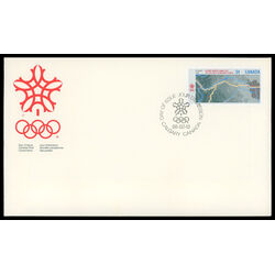 canada stamp 1077 map 34 1986 FDC
