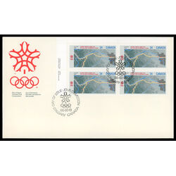 canada stamp 1077 map 34 1986 FDC UL