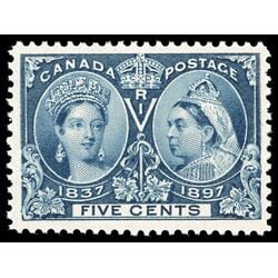 canada stamp 54 queen victoria diamond jubilee 5 1897 M VF 073