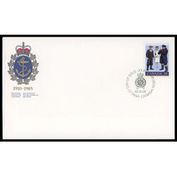 canada stamp 1075 naval personnel 34 1985 FDC