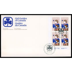 canada stamp 1062 girl guide and brownie 34 1985 FDC LL