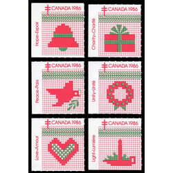 canada stamp christmas seals cs85 christmas seals 1986 M VFNH
