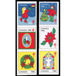 canada stamp christmas seals cs87 christmas seals 1988 M VFNH