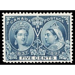 canada stamp 54 queen victoria diamond jubilee 5 1897 M VF 074