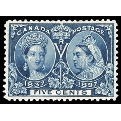 canada stamp 54 queen victoria diamond jubilee 5 1897 M VF 075