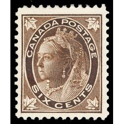 canada stamp 71 queen victoria 6 1897 M VF 058