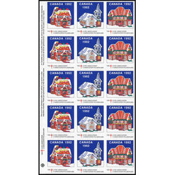 canada stamp christmas seals cs91 christmas seals 1992 M PANE
