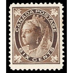 canada stamp 71 queen victoria 6 1897 M VF 059