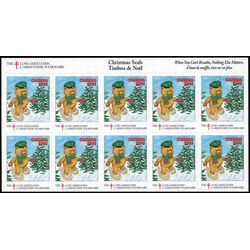 canada stamp christmas seals cs94 christmas seals 1995 M PANE