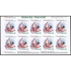 canada stamp christmas seals cs104 christmas seals 2005 M PANE