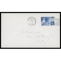 canada stamp 355 wheat and oil 5 1955 FDC 025