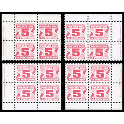 canada stamp j postage due j32 centennial postage dues fourth issue 5 1977 PB SET VFNH