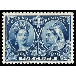 canada stamp 54 queen victoria diamond jubilee 5 1897 M VFNH 076