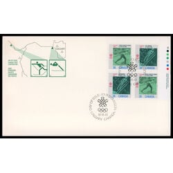 canada stamp 1153a 1988 olympic winter games 1987 FDC UR