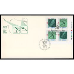 canada stamp 1153a 1988 olympic winter games 1987 FDC LR