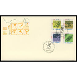 canada stamp 1195 8 fdc 1988 olympic winter games 1988 FDC COMBO
