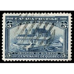 canada stamp 99 champlain s habitation 5 1908 U VF 090