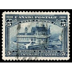 canada stamp 99 champlain s habitation 5 1908 U F VF 092