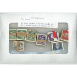 800 used canada stamp wholesale lot