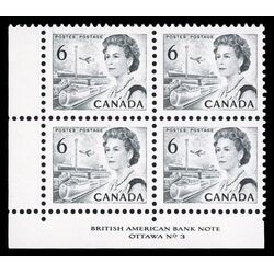 canada stamp 460i queen elizabeth ii transportation 6 1970 PB LL %233