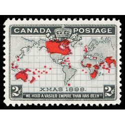 canada stamp 85 imperial penny postage christmas 2 1898 M VFNH 061