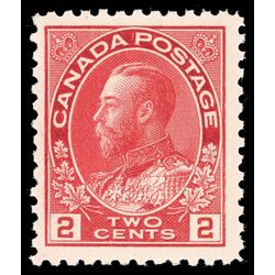 canada stamp 106 king george v 2 1911 M F VFNH 017
