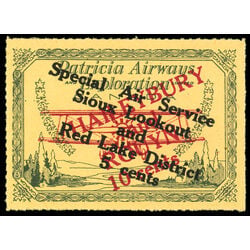 canada stamp cl air mail semi official cl28 patricia airways and exploration co ltd 10 1927