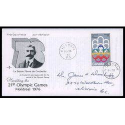 canada stamp 623 cojo symbol 8 1973 FDC PC 010
