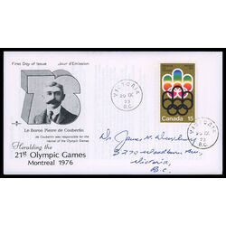 canada stamp 624 cojo symbol 15 1973 FDC PC 007