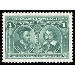 canada stamp 97 cartier champlain 1 1908 M VFNH 030