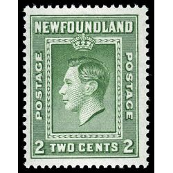 newfoundland stamp 245 king george vi 2 1938 M VFNH 004