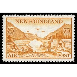 newfoundland stamp c17iii labrador land of gold 75 1933 M VF 006