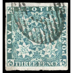 nova scotia stamp 2 pence issue 3d 1851 U VF 024